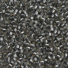 Miyuki delica beads 10/0 - Silver lined grey DBM-48